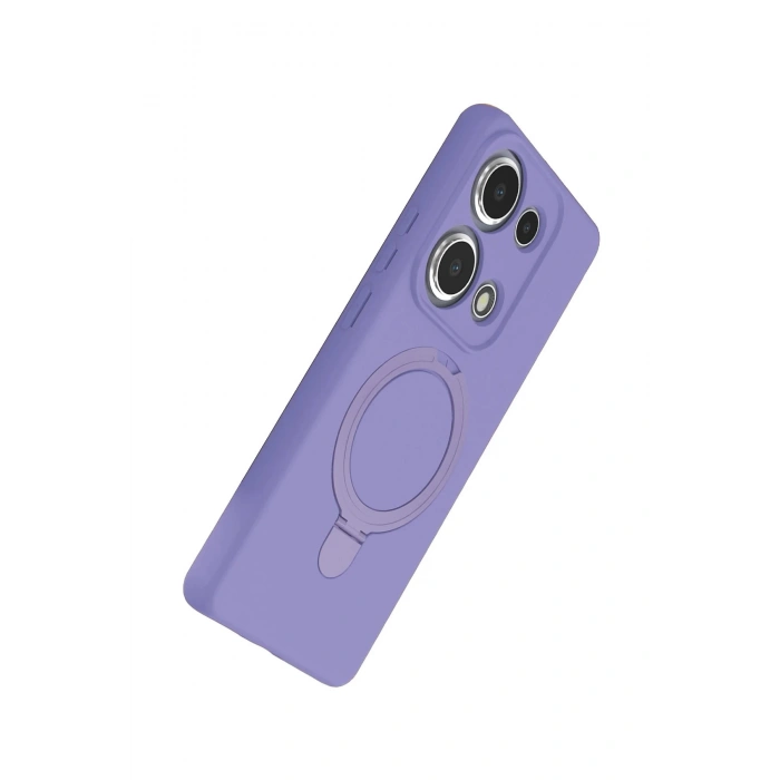CPT90 Xiaomi Redmi Note 13 Pro 4G Regal Magsafe Standlı Kapak - Lila