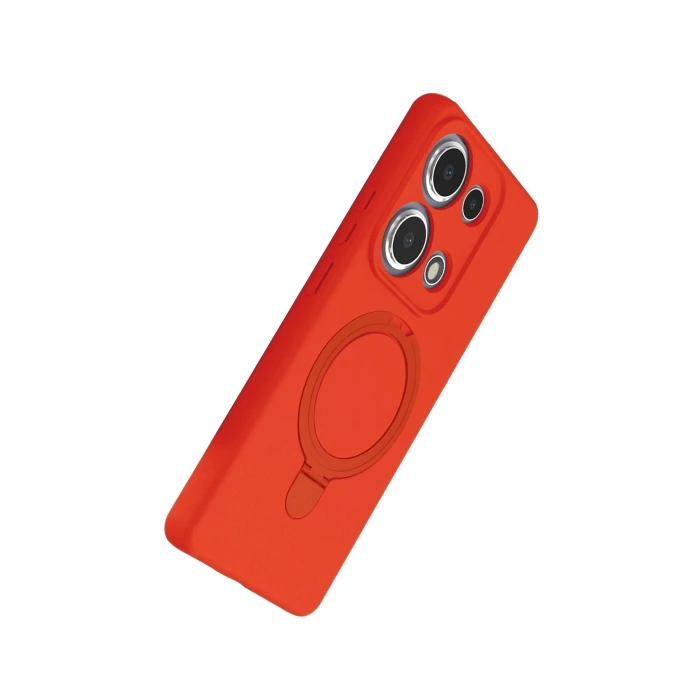 CPT90 Xiaomi Redmi Note 13 Pro 4G Regal Magsafe Standlı Kapak - Turuncu