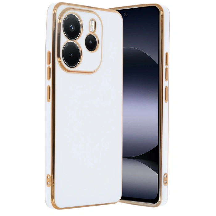 CPT90 Xiaomi Redmi Note 14 4G Kılıf Volet Silikon - Beyaz