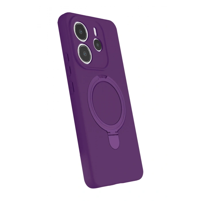 CPT90 Xiaomi Redmi Note 14 4G Regal Magsafe Standlı Kapak - Derin Mor