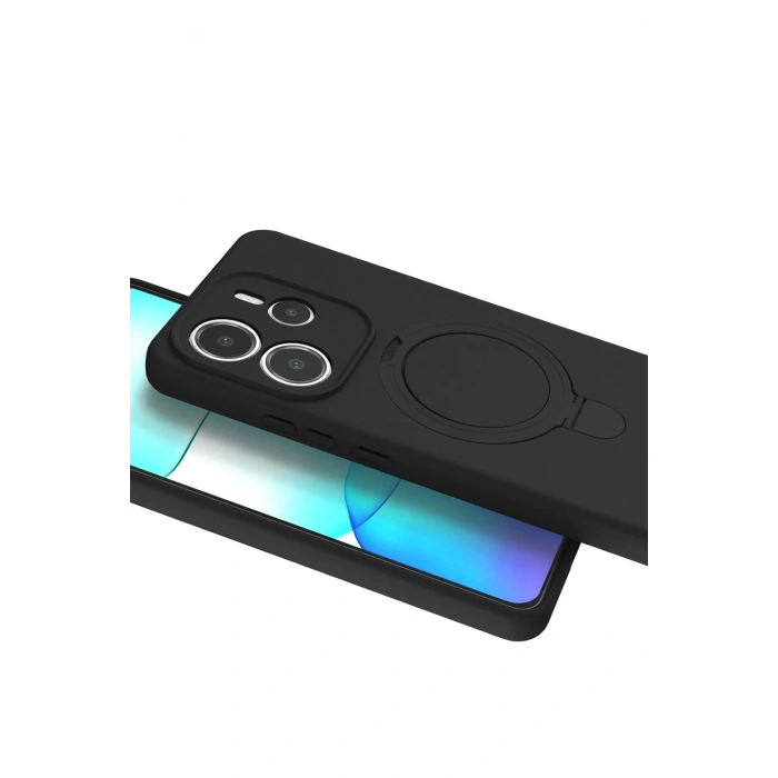 CPT90 Xiaomi Redmi Note 14 4G Regal Magsafe Standlı Kapak - Siyah