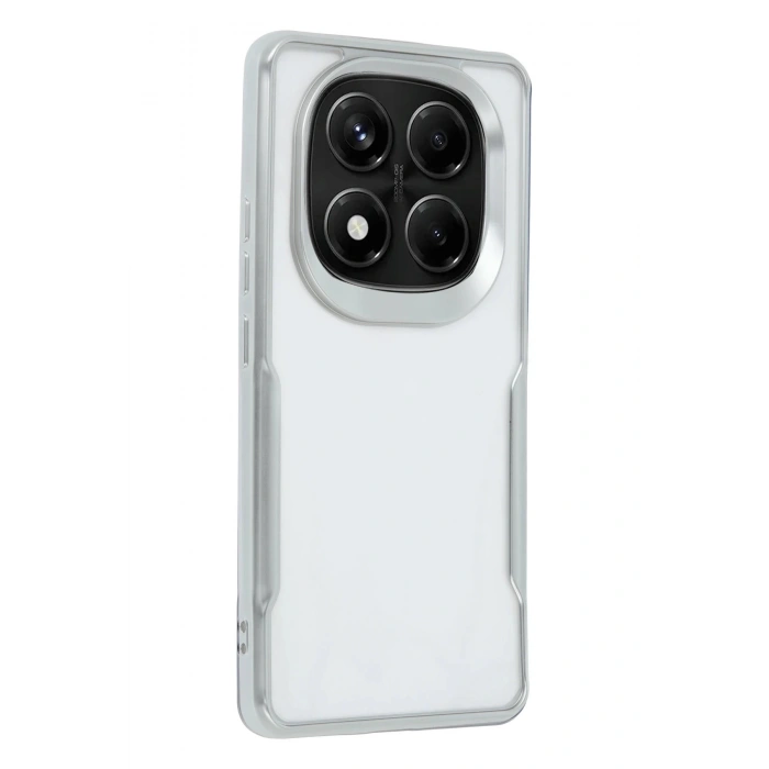 CPT90 Xiaomi Redmi Note 14 Pro 4G Kılıf Boyi Silikon Kapak - Gümüş