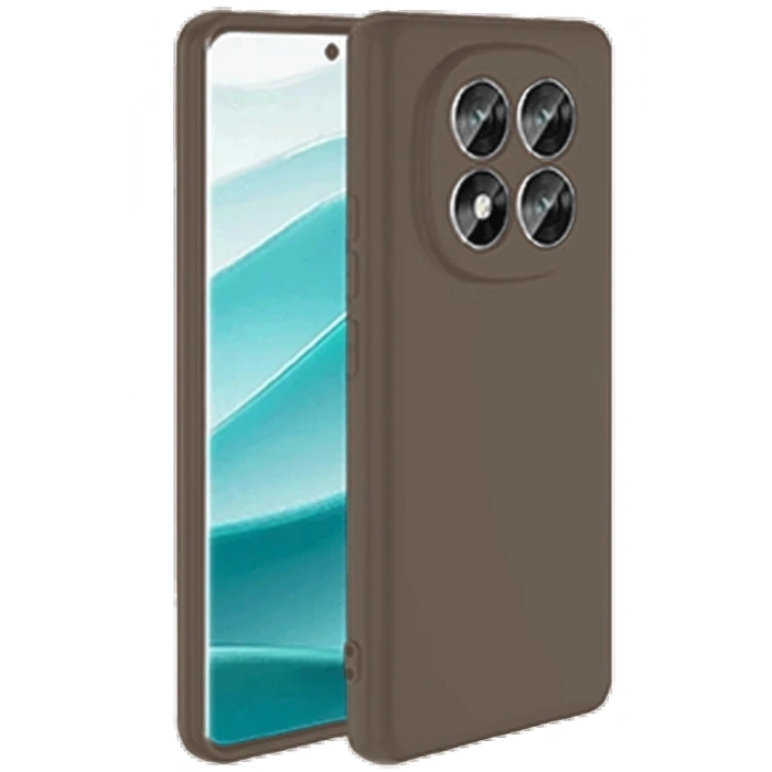 CPT90 Xiaomi Redmi Note 14 Pro 4G Kılıf First Silikon - Kahverengi
