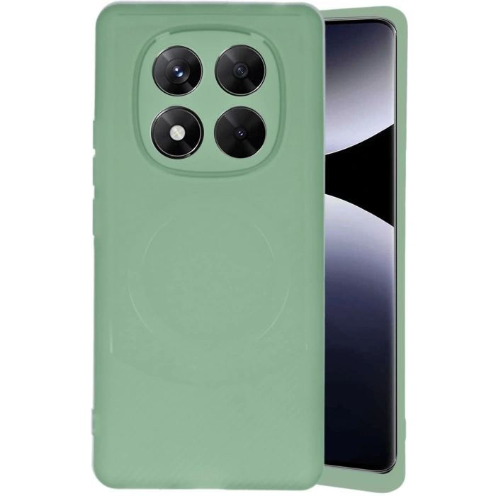 CPT90 Xiaomi Redmi Note 14 Pro 4G Kılıf Maya Karbon Kapak - Su Yeşili