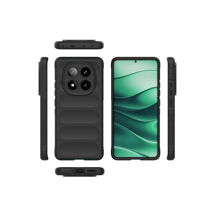 CPT90 Xiaomi Redmi Note 14 Pro 4G Kılıf Optimum Silikon - Koyu Yeşil