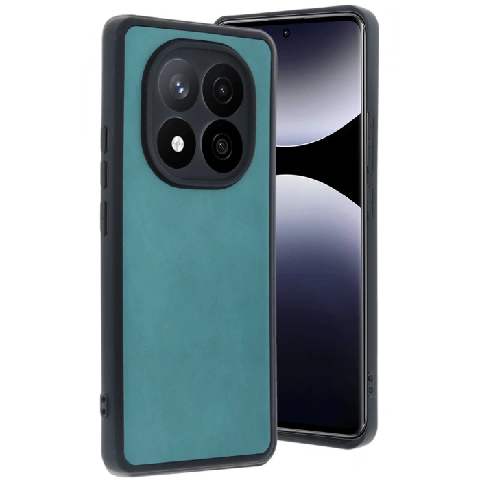 CPT90 Xiaomi Redmi Note 14 Pro 5G Kılıf Aras Deri Kapak - Açık Yeşil