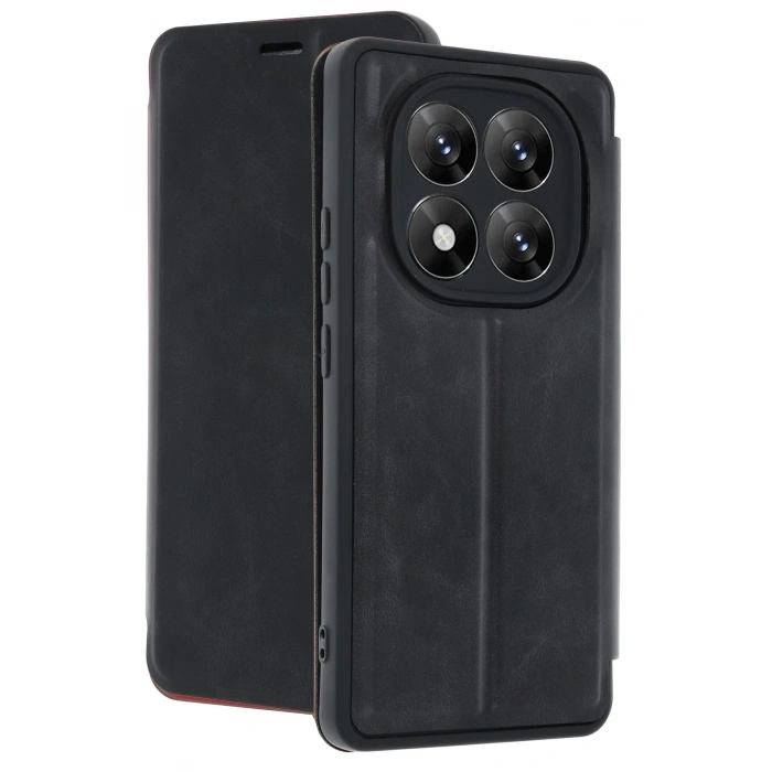 CPT90 Xiaomi Redmi Note 14 Pro 5G Kılıf Flip Cover - Siyah