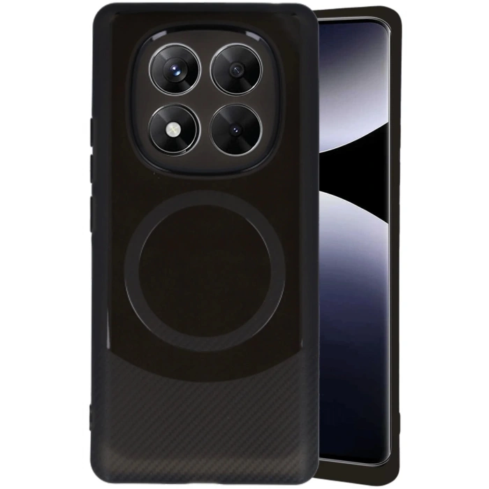 CPT90 Xiaomi Redmi Note 14 Pro 5G Kılıf Maya Karbon Kapak - Siyah