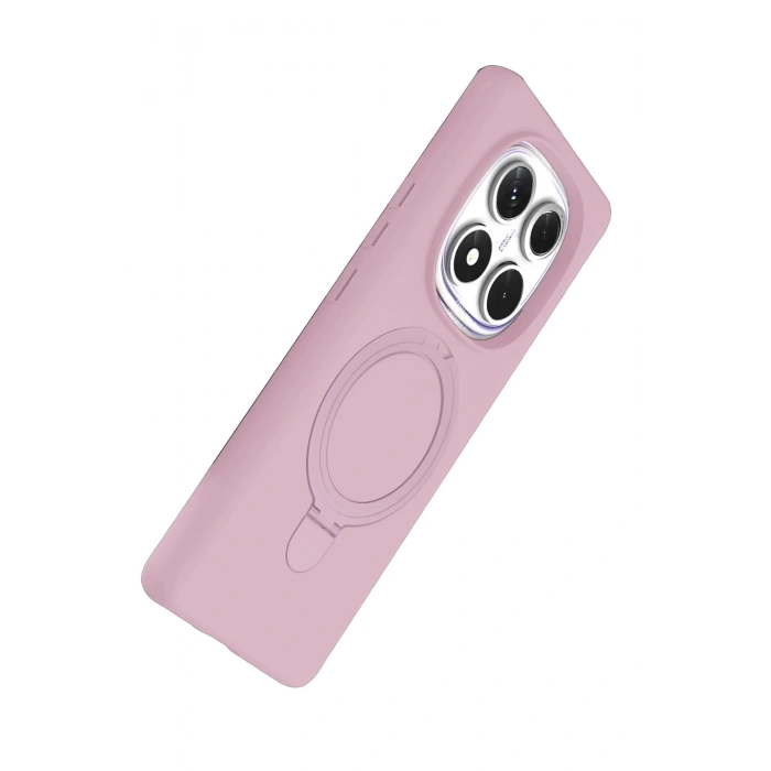 CPT90 Xiaomi Redmi Note 14 Pro 5G Regal Magsafe Standlı Kapak - Açık Pembe
