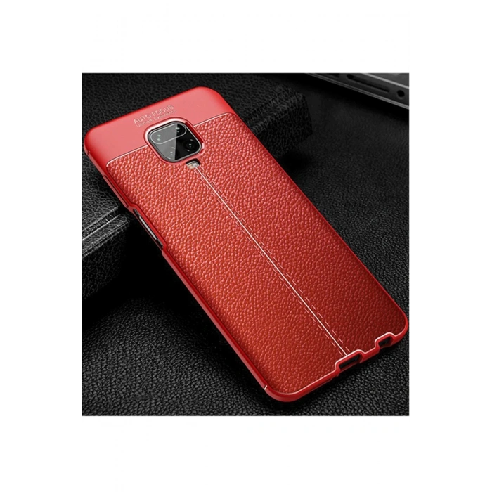 CPT90 Xiaomi Redmi Note 9 Pro Kılıf Auto Focus Kapak - Kırmızı