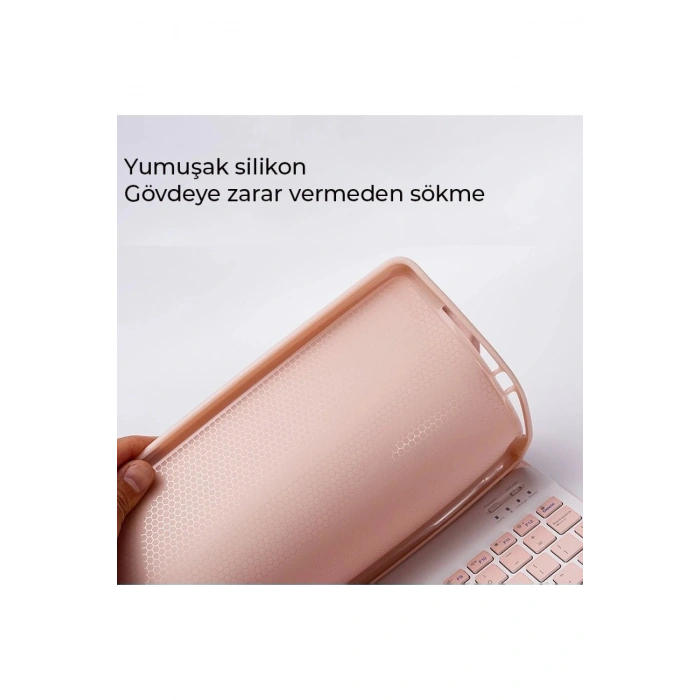 CPT90 Xiaomi Redmi Pad SE Kılıf KC01 Smart Klavyeli Tablet Kılıfı - Lila