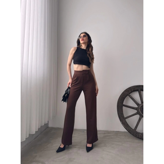 Palazzo Pantolon- KAHVERENGİ