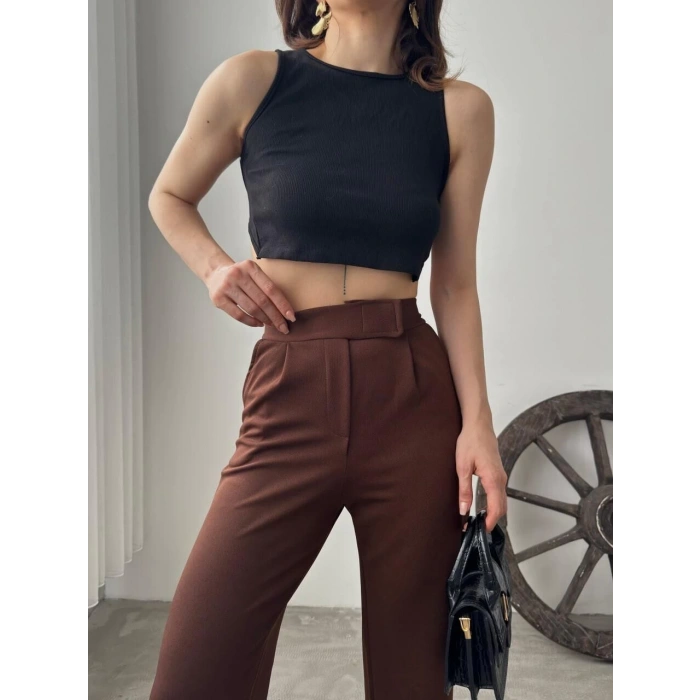 Palazzo Pantolon- KAHVERENGİ