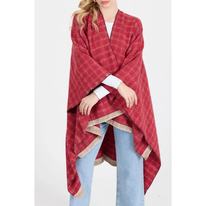 Panço - Pamuk Polyester Karışımlı Şık ve  Kaliteli Kumaş-Kırmızı