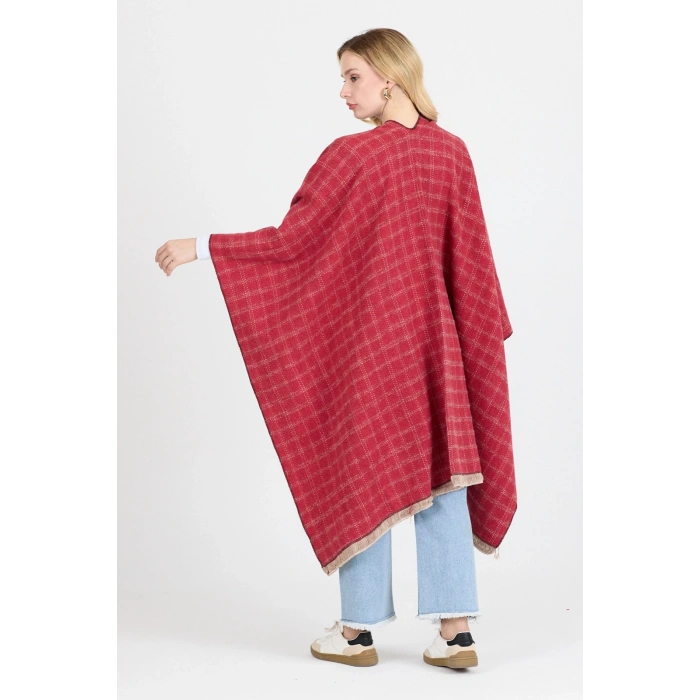 Panço - Pamuk Polyester Karışımlı Şık ve  Kaliteli Kumaş-Kırmızı