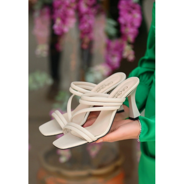 Sarax Ten Cilt Topuklu Terlik