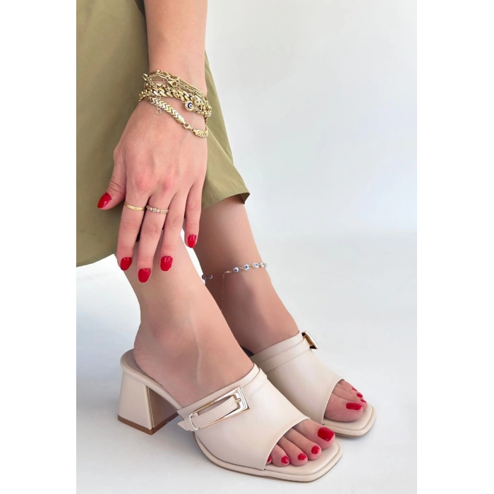 Ziva Bej Cilt Topuklu Terlik