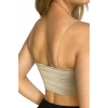 Askılı Crop Bluz-BEJ
