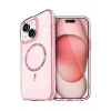 CPT90 Apple iPhone 15 Plus Live Diamond Magsafe Kapak - Pembe