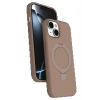 CPT90 Apple iPhone 15 Plus Regal Magsafe Standlı Kapak - Çöl Titanyum
