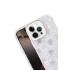 CPT90 Apple iPhone 15 Pro Lumi Desenli Kapak - Beyaz