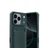 CPT90 Apple iPhone 17 Pro Kelvin Kartvizitli Silikon - Koyu Yeşil