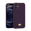 CPT90 iPhone 11 Kılıf Kelvin Kartvizitli Silikon - Derin Mor