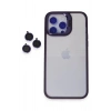CPT90 iPhone 14 Pro Kılıf Roblox Lens Standlı Kapak - Derin Mor