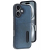 CPT90 iPhone 16 Kılıf Sara Kartvizitli Deri Kılıf - Lacivert