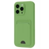 CPT90 iPhone 16 Pro Kılıf Kelvin Kartvizitli Silikon - Açık Yeşil