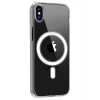 CPT90 iPhone X Kılıf Magneticsafe Şeffaf Silikon - Şeffaf