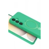 CPT90 Samsung Galaxy A16 5G Regal Magsafe Standlı Kapak - Yeşil