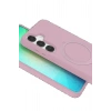 CPT90 Samsung Galaxy S25 Regal Magsafe Standlı Kapak - Açık Pembe