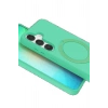 CPT90 Samsung Galaxy S25 Regal Magsafe Standlı Kapak - Yeşil