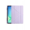 CPT90 Samsung Galaxy Tab S10 FE Plus 13.1 Kalemlikli Hugo Tablet Kılıfı - Lila