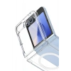 CPT90 Samsung Galaxy Z Flip 7 Kılıf Magneticsafe Şeffaf Silikon - Şeffaf