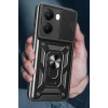 CPT90 Xiaomi Poco X7 Pro Kılıf Pars Lens Yüzüklü Silikon - Kırmızı