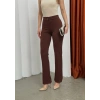 Düğmeli Palazzo pantolon kahve p170091