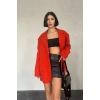 Oversize Ceket - KIRMIZI
