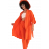 Rahat Kesim Kimono Üst - TURUNCU