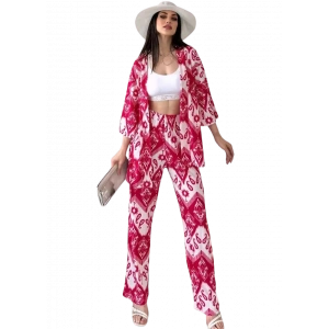 Alt Üst Takım Kimono- Desenli