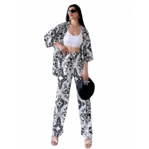 Alt Üst Takım Kimono- Desenli