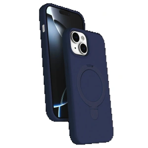 CPT90 Apple iPhone 15 Plus Regal Magsafe Standlı Kapak - Lacivert