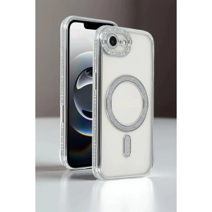 CPT90 Apple iPhone 16E Joke Simli Magneticsafe Kılıf - Siyah