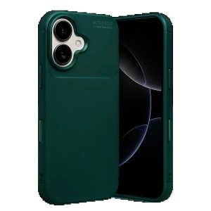 CPT90 Apple iPhone 17 Auto Focus Karbon Kapak - Koyu Yeşil