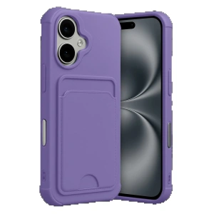 CPT90 Apple iPhone 17 Kelvin Kartvizitli Silikon - Lila