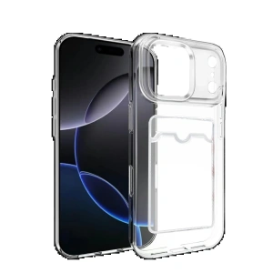 CPT90 Apple iPhone 17 Pro Max Kart Şeffaf Silikon - Şeffaf