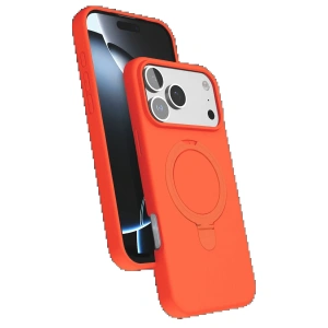 CPT90 Apple iPhone 17 Pro Regal Magsafe Standlı Kapak - Turuncu