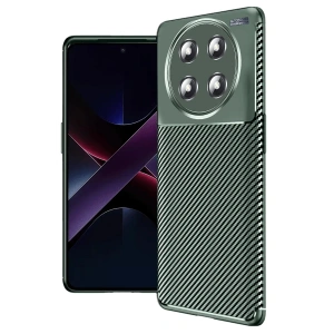 CPT90 Honor Magic 7 Lite Kılıf Auto Focus Karbon Kapak - Koyu Yeşil