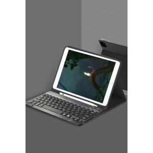 CPT90 Huawei Honor Pad X8 10.1 Kılıf KC01 Smart Klavyeli Tablet Kılıfı - Siyah